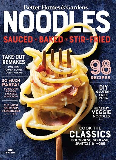 noodle magaine|Better Homes & Gardens Noodles Magazine 2021